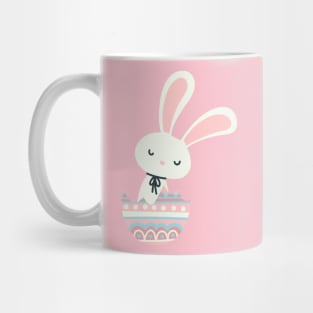 Pastel pink and blue rabbit in egg shell, blue, pink, pastel, egg,eggshell,easter,spring, Mug